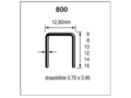 Dutack niet type 800-6mm